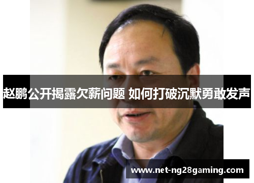 赵鹏公开揭露欠薪问题 如何打破沉默勇敢发声 赵鹏公开揭露欠薪问题 如何打破沉默勇敢发声